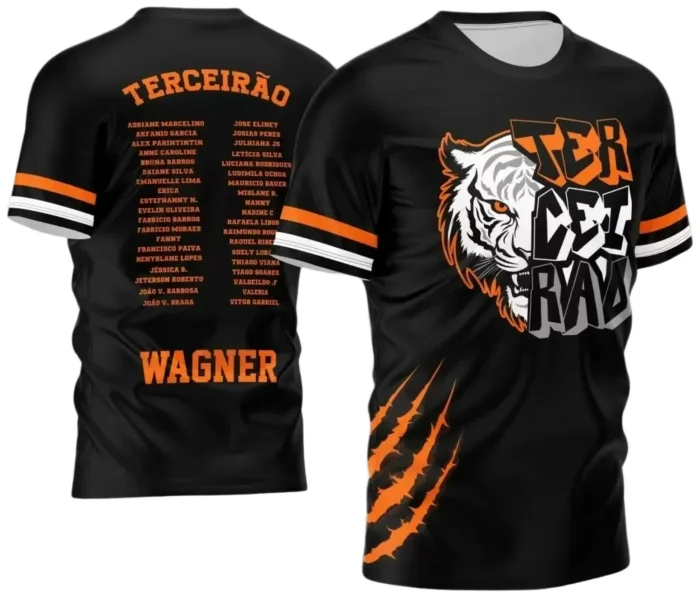 Arte para Camisa Terceirão Tigre Branco