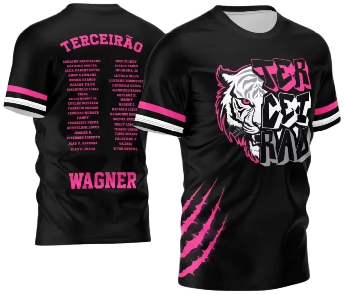 Arte para Camisa Terceirão Tigre Branco