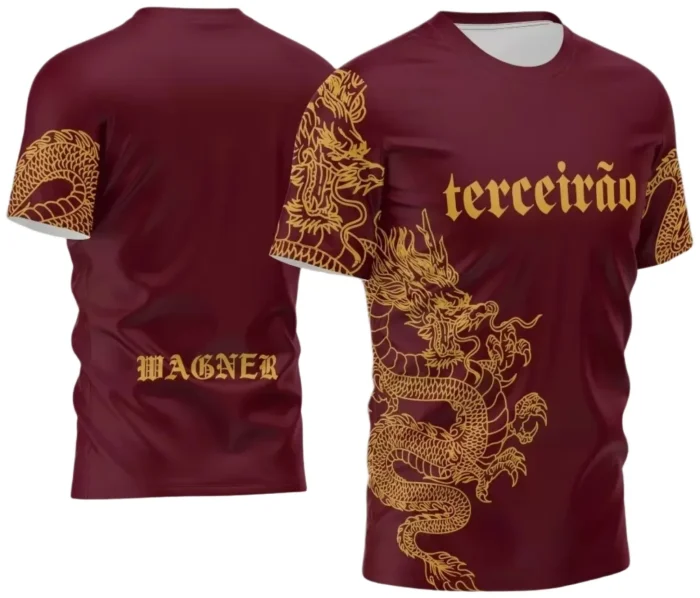 Arte Vetor Camisa Terceirão Dragão 