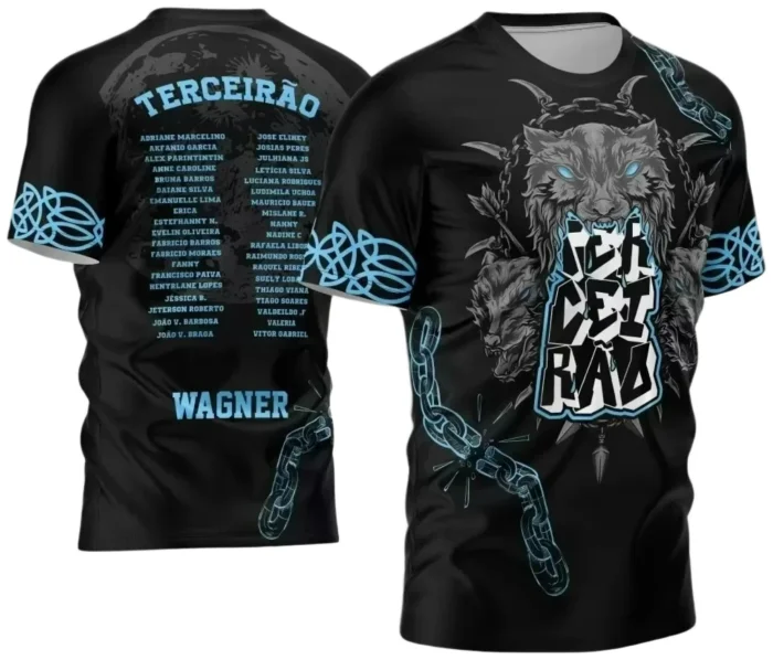 Template para Camisa Terceirão Lobo