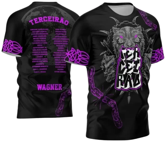 Template para Camisa Terceirão Lobo