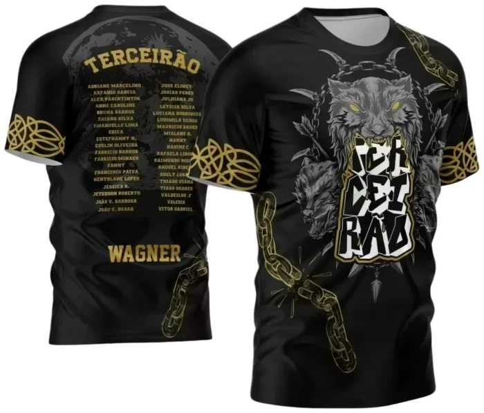 Template para Camisa Terceirão Lobo