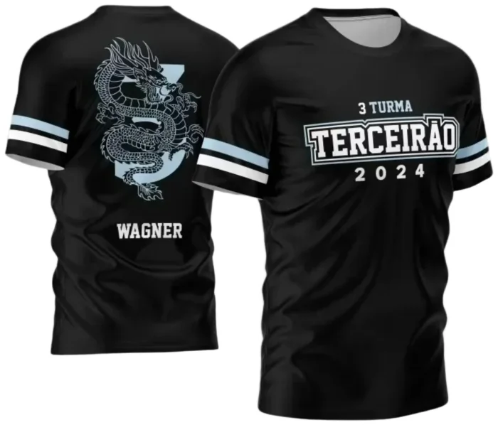 Arte Vetor Estampa Camisa Terceirão Dragão 2024 - Modelo 02