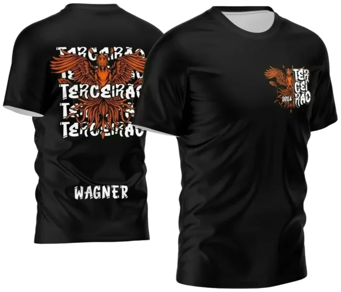 Arte Vetor  Terceirão Camisa Fênix Laranja