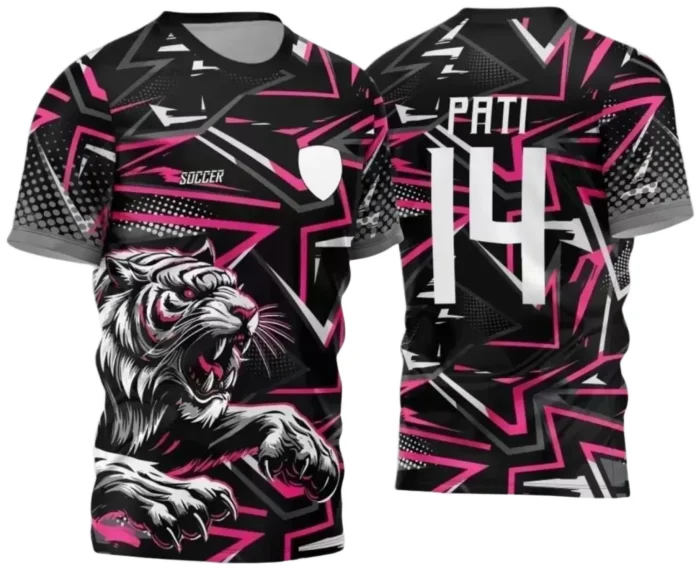 Camisa Interclasse Tigre – Design Escolar Criativo | Doces Desenhos