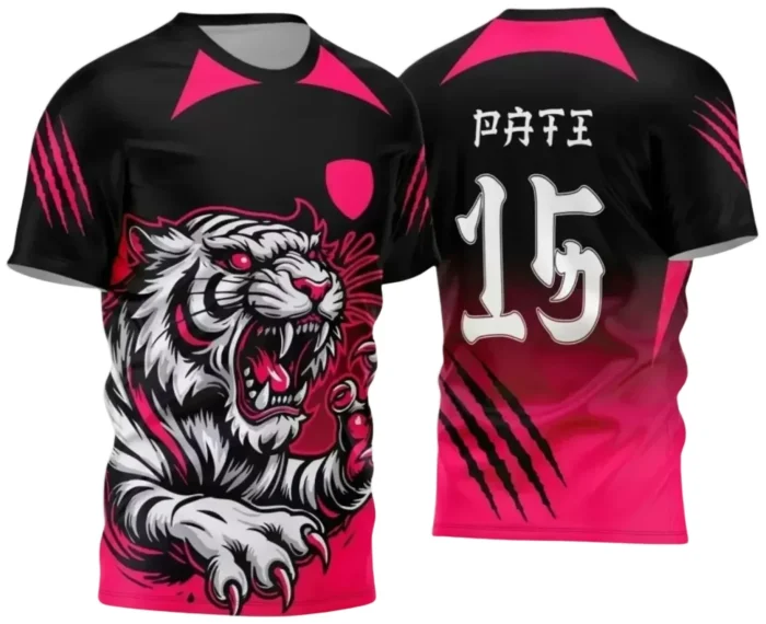 Camisa Interclasse Tigre – Design Escolar Criativo | Doces Desenhos