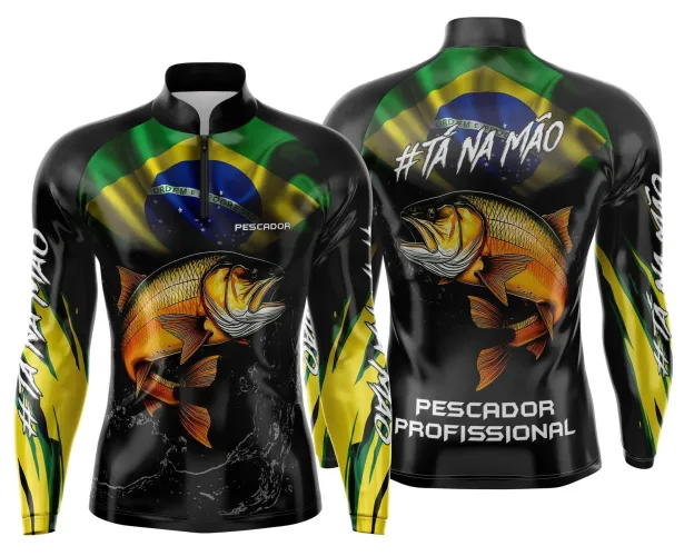 Camiseta de Pesca Esportiva Personalizada
