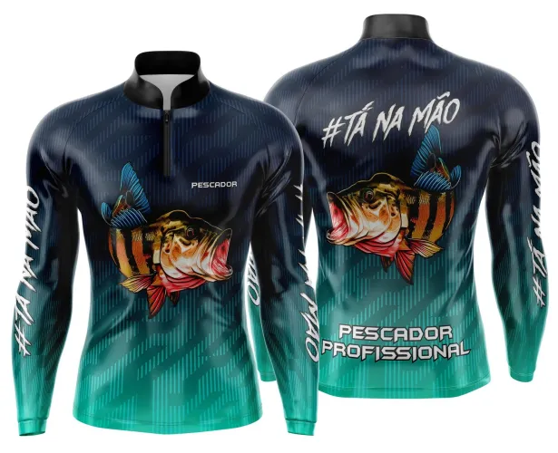 Camiseta de Pesca Esportiva Personalizada