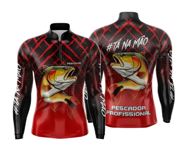Camiseta de Pesca Esportiva Personalizada