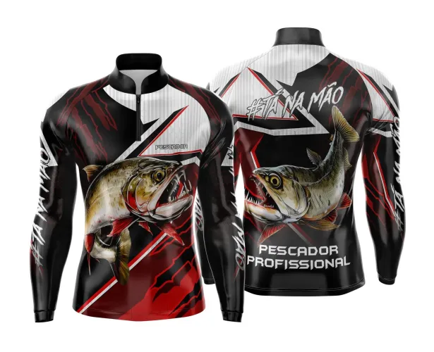 Camiseta de Pesca Esportiva Personalizada