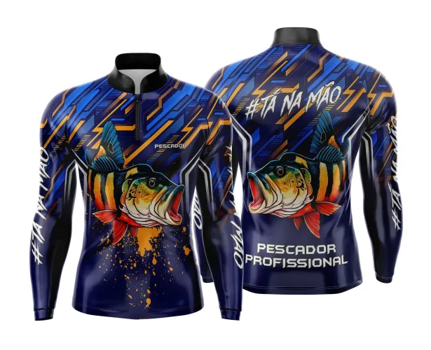Camiseta de Pesca Esportiva Personalizada