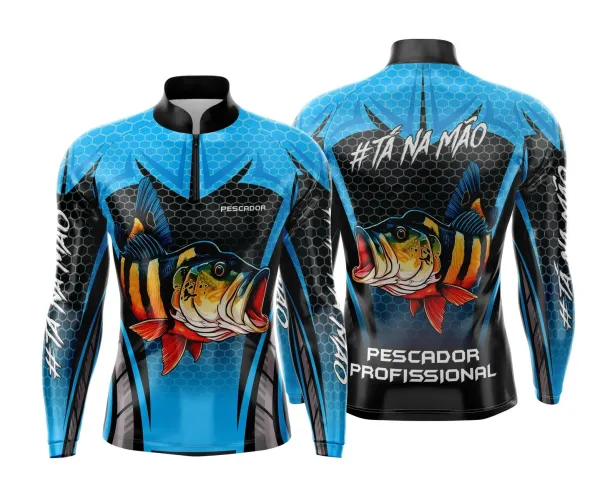Camiseta de Pesca Esportiva Personalizada