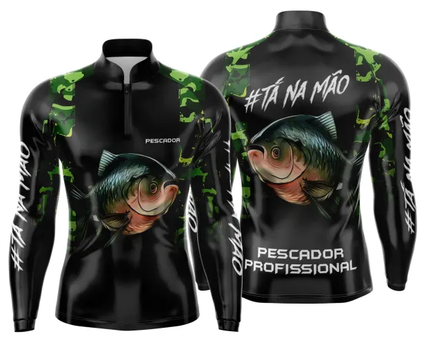 Camiseta de Pesca Esportiva Personalizada