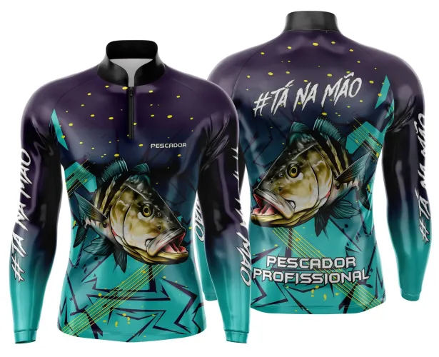Camiseta de Pesca Esportiva Personalizada