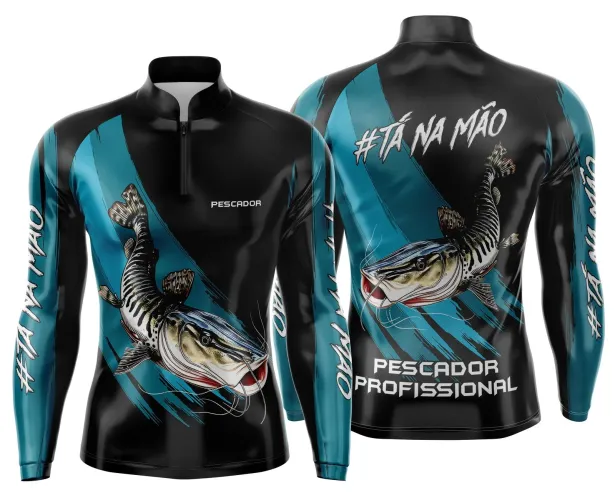 Camiseta de Pesca Esportiva Personalizada