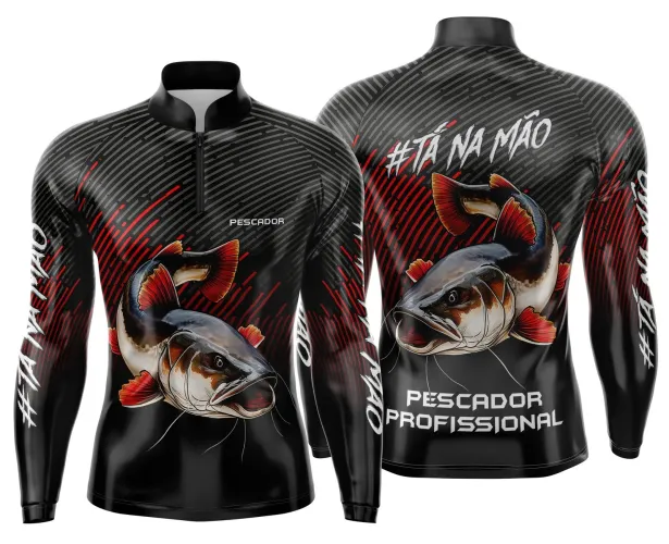 Camiseta de Pesca Esportiva Personalizada