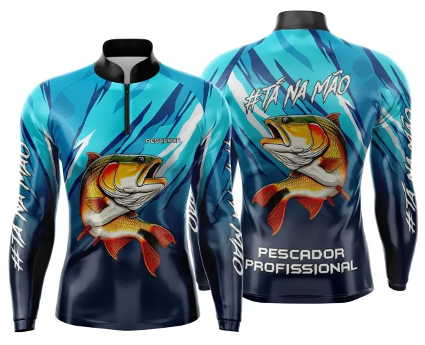 Camiseta de Pesca Esportiva Personalizada