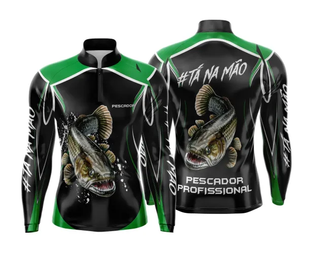 Camiseta de Pesca Esportiva Personalizada