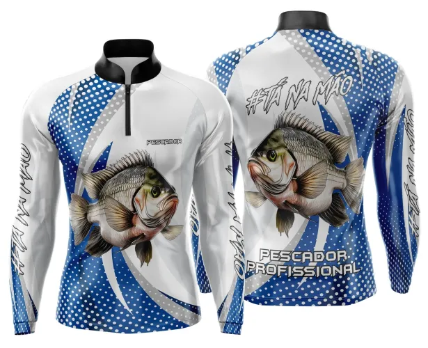 Camiseta de Pesca Esportiva Personalizada