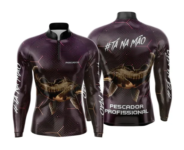 Camiseta de Pesca Esportiva Personalizada