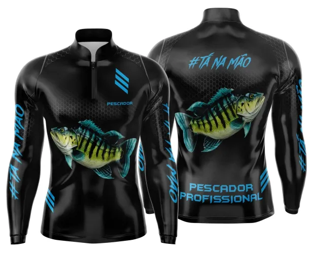 Camiseta de Pesca Esportiva Personalizada