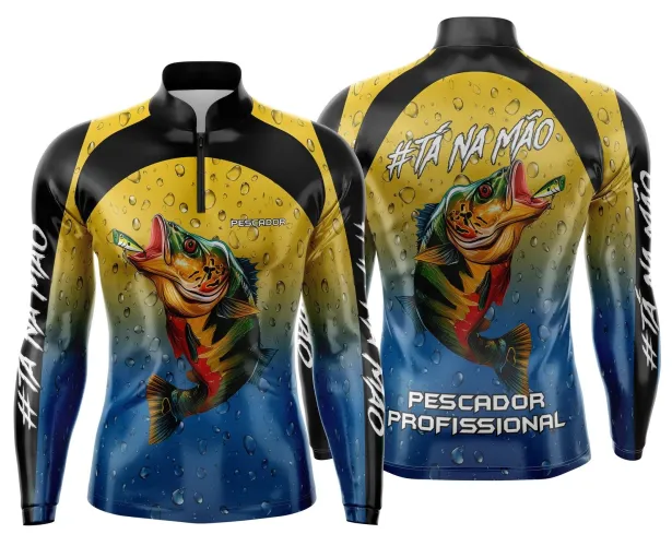 Camiseta de Pesca Esportiva Personalizada