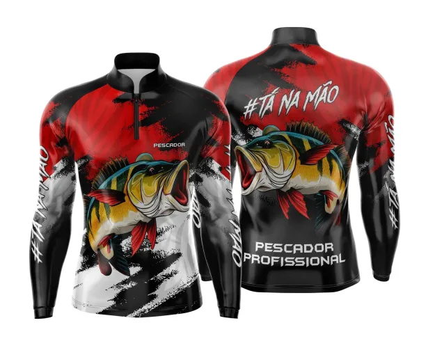 Camiseta de Pesca Esportiva Personalizada