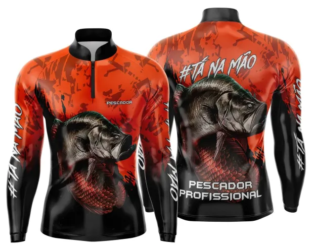 Camiseta de Pesca Esportiva Personalizada