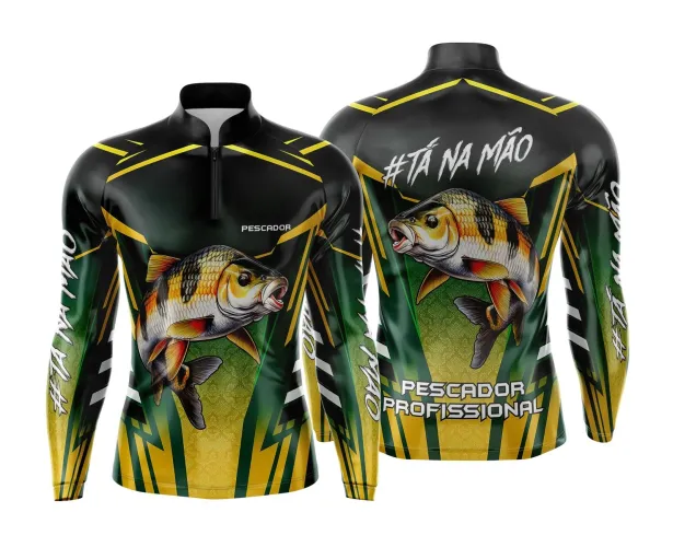 Camiseta de Pesca Esportiva Personalizada