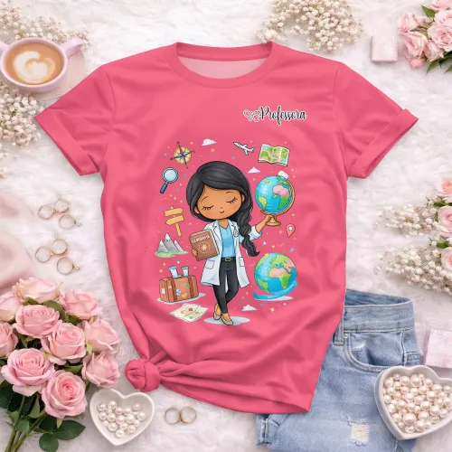 Camiseta de Professora Confortável para o Dia a Dia | Doces Desenhos