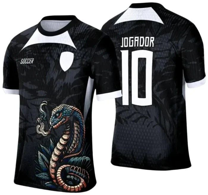 Camiseta Interclasse com Estampa de Cobra – Arte Digital