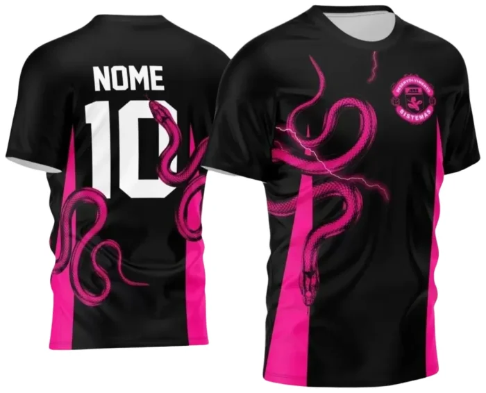 Camiseta Interclasse com Estampa de Cobra – Arte Digital