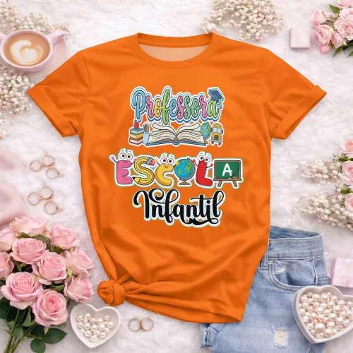 Camiseta para Professoras da Educação Infantil | Doces Desenhos