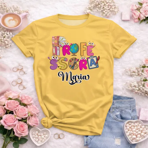 Camiseta para Professoras | Doces Desenhos