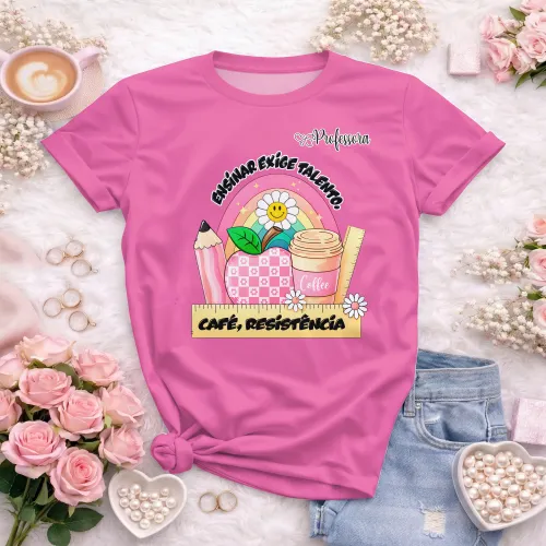 Camiseta Professora – Estampa Autoral e Divertida

