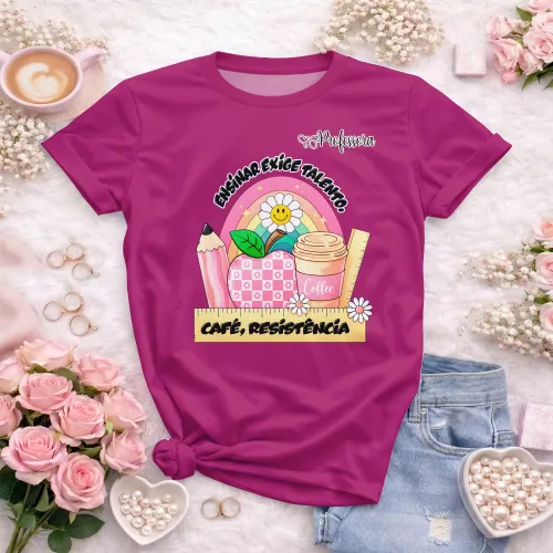 Camiseta Professora – Estampa Autoral e Divertida
