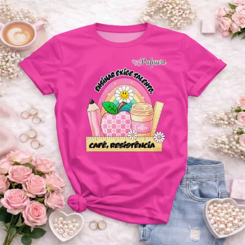 Camiseta Professora – Estampa Autoral e Divertida

