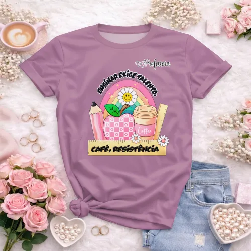 Camiseta Professora – Estampa Autoral e Divertida
