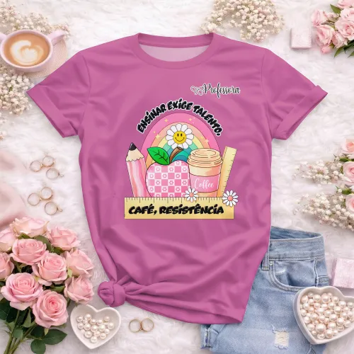 Camiseta Professora – Estampa Autoral e Divertida
