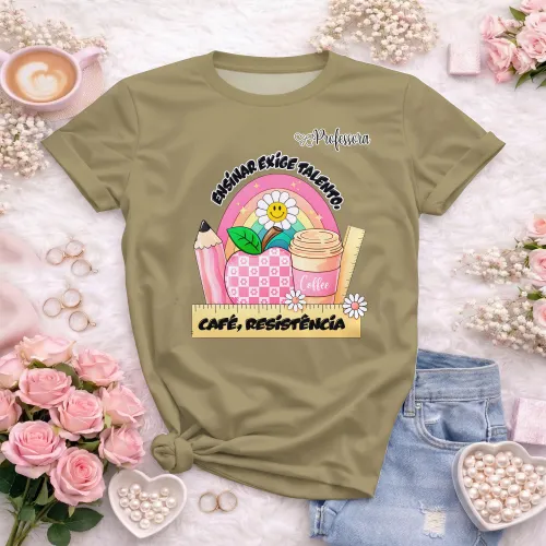 Camiseta Professora – Estampa Autoral e Divertida
