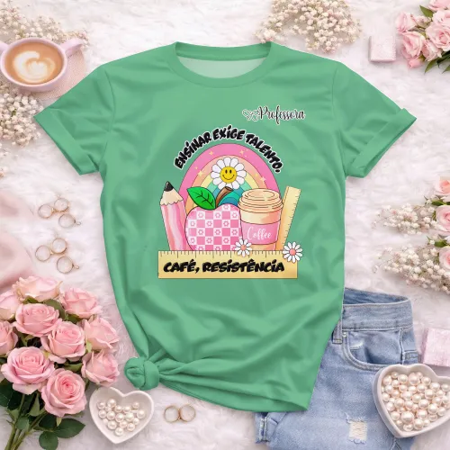 Camiseta Professora – Estampa Autoral e Divertida
