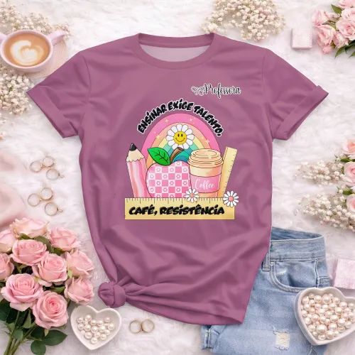 Camiseta Professora – Estampa Autoral e Divertida
