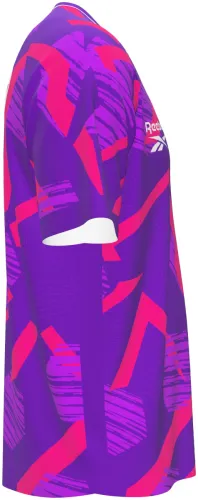 Camisa de goleiro do América de Cali 2026 roxa e rosa com faixas em ziguezague, frente e costas