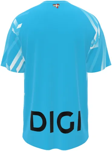 Camisa terceiro uniforme do Athletic Club 2026 - 2027 azul-celeste com setas brancas, frente e costas