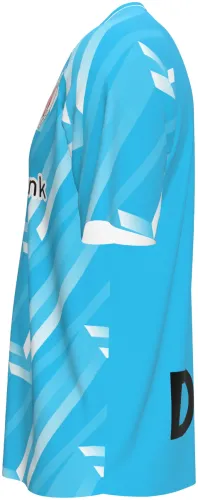 Camisa terceiro uniforme do Athletic Club 2026 - 2027 azul-celeste com setas brancas, frente e costas