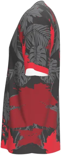 Camisa de interclasse Pantera 2026 preta e vermelha com pantera negra e garras, frente e costas