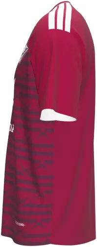 Camisa titular do PSM Makassar 2026 - 2027 vinho com uma asa branca no peito, frente e costas