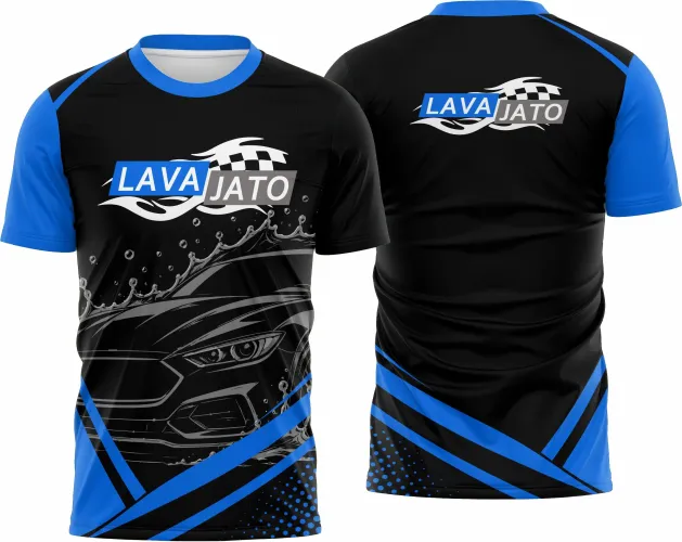 Imagem de camisa com logo no peito e estampa grande nas costas, apresentando um design moderno e sustentável que destaca a preocupação ambiental com estilo.