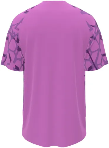 Camisa de goleiro do Galatasaray 2026 - 2027 lilás com mosaico tom sobre tom, frente e costas