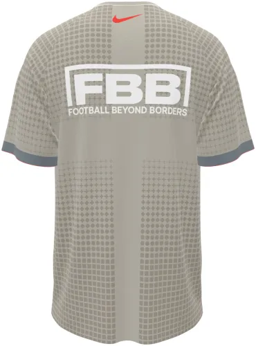 Camisa de pré-jogo da Inglaterra 2026 bege com blocos de trama, frente e costas